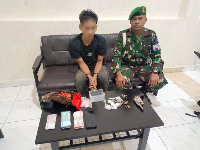 TNI Tangkap Pengedar Sabu Bersenjata Api Rakitan di Sergai